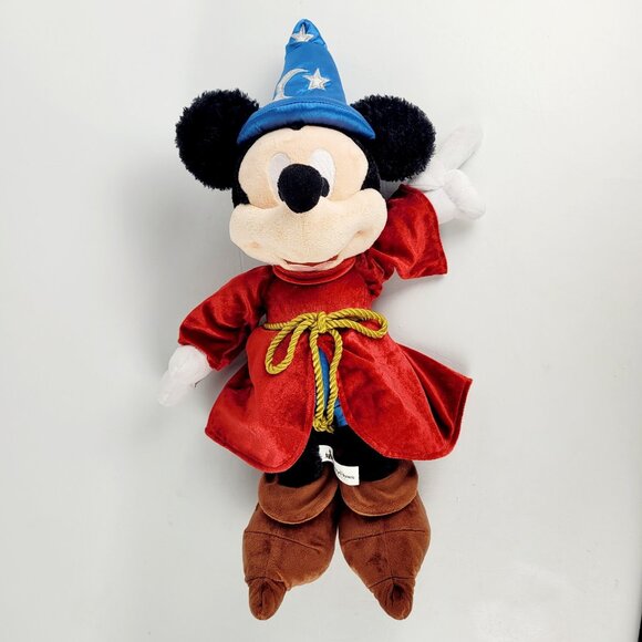 Disney Mickey Mouse Sorcerer's Apprentice Wizard 19" Plush Hat - Picture 1 of 7